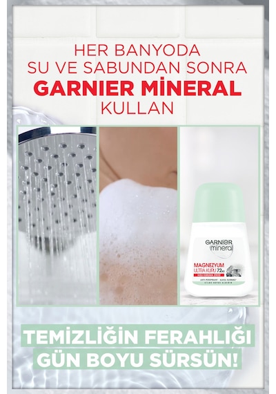 Garnier Mineral Magnezyum Ultra Kuru Kadın Roll-On 50 ML