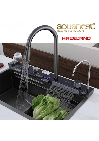 Hazeland Aquanest Premium 5 Tuşlu Akıllı Evye Antrasit