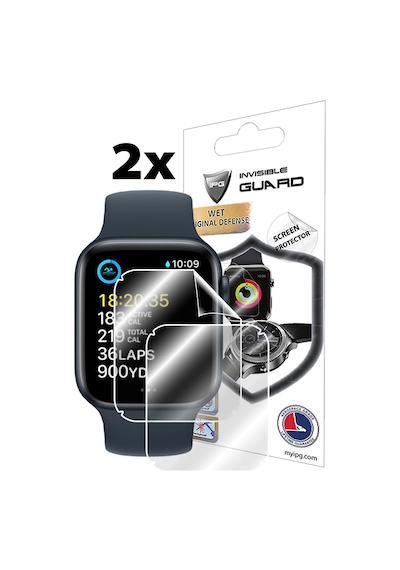 Ipg Apple Uyumlu  Watch SE Seri 6 -5 - 4 44 MM Ekran Koruyucu (2 Adet)