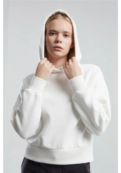 Kadın Beyaz Sweatshirt Whıte