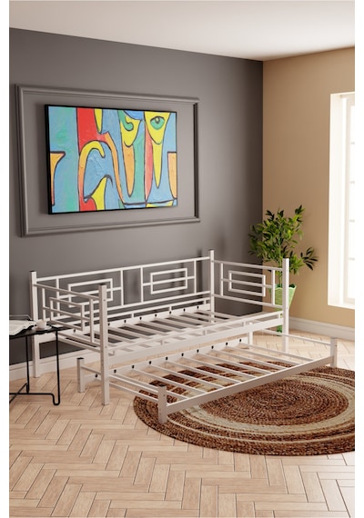 Moblay Larissa Yavrulu Daybed Sedir Karyola Beyaz Moblay Larissa Yavrulu Daybed Sedir Karyola Beyaz
