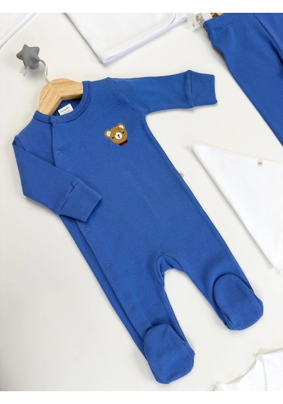 Sezgibaby Tömük 10 Parça Erkek Yenidoğan Hastane Çıkışı Hediye Seti Beyaz