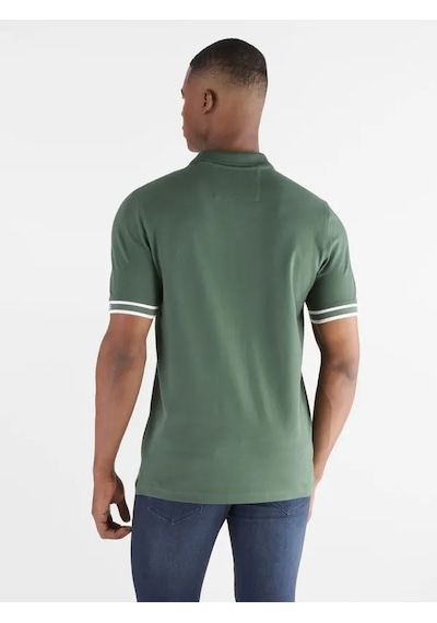 Guess Pique Slim Fit Erkek Polo T-shirt M6gp60k3076 Yeşil