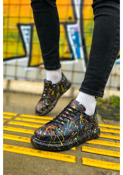 Ch254 Cst Pittura Erkek Ayakkabı 498 Sarı / Mavı / Kırmızı Splush Çok Renkli