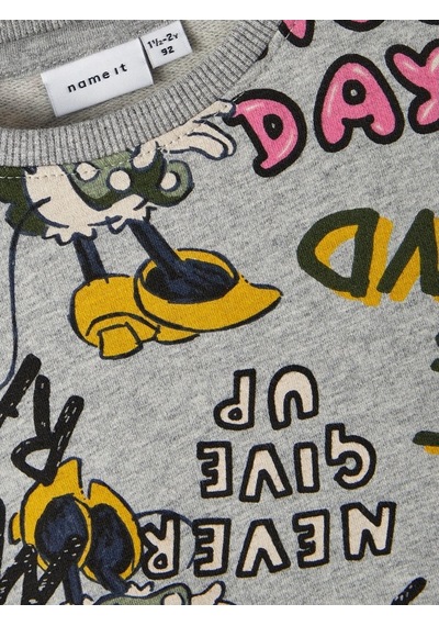 Name It Disney Gri-melanj Kız Çocuk Sweatshirt 13221136 001