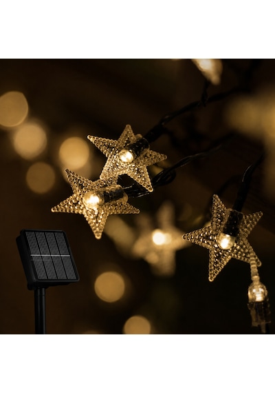 8 Metre Yıldızlı Led Işıklı Ip65 Solar Led Light Güneş Enerjili Gün Işığı Led Işık Bahçe Aydınlatma