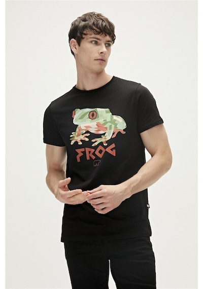 Bad Bear 23 01 07 011 23y Frog Erkek T Shirt Siyah