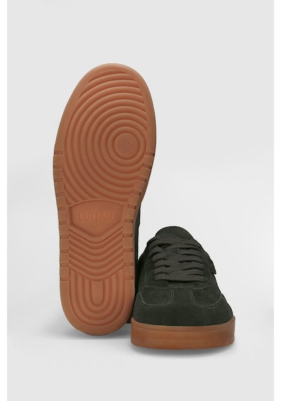 Lufian Pele Erkek Deri Sneaker Ayakkabı Haki Haki 112230232100630 Haki