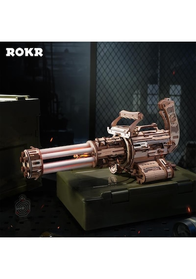 Rokr Lqa01 Ak-47 Rotating-barrel Machine Gun Dıy Minyatür Maket Model Seti Ahşap 3d Wooden Puzzle 3d Model Kit Detaylı Dekoratif Hobi Seti Ahşap Maket Hareketli Ve Sesli Rokr Lqa01 Ak-47 Rotating-barrel Machine Gun Dıy Minyatür Maket Model Seti Ahşap 3d Wooden Puzzle 3d Model Kit Detaylı Dekoratif Hobi Seti Ahşap Maket Hareketli Ve Sesli