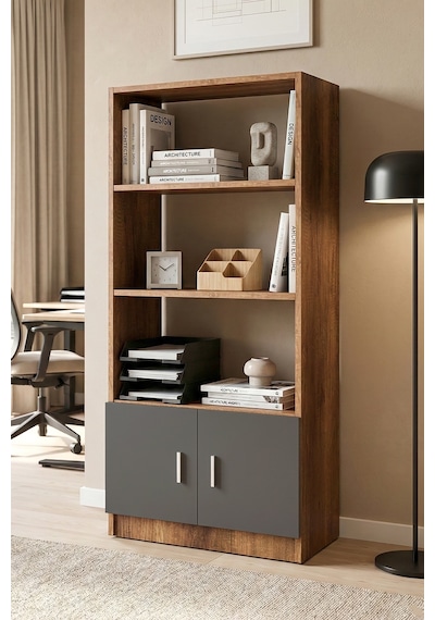 Yurudesign Vario D Ofis Kitaplık Barok-Antrasit VO4-BA