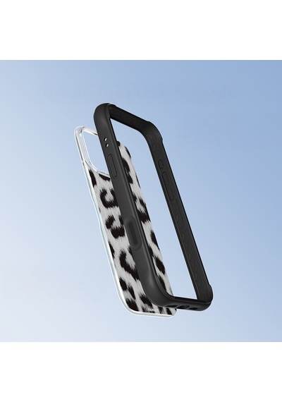 Apple Uyumlu iPhone 16 Pro Max Kılıf M safe Şarj Özellikli Youngkit Leopard Serisi Kapak Siyah