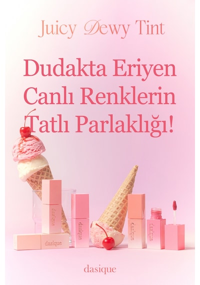 Dasique Yoğun Parlaklık Ve Canlı Renkler Sunan Kalıcı Tint Juicy Dewy Tint 09 Peach Pudding 09 Peach Pudding