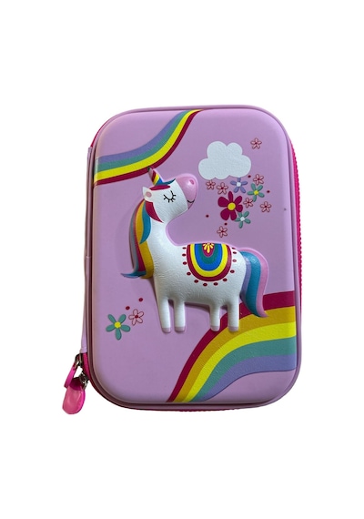 3495 Unick Color Büyük Boy Eva Estuche Kalem Çantası - Unicorn At Pembe/unicorn