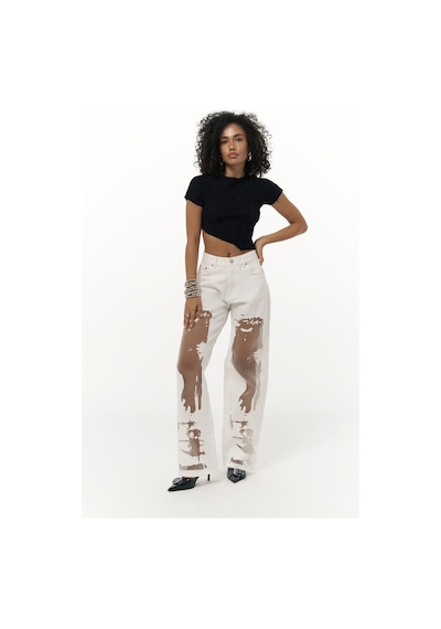 Mai Collection Mai Studios Co. Norris Asimetrik Siyah Crop Siyah
