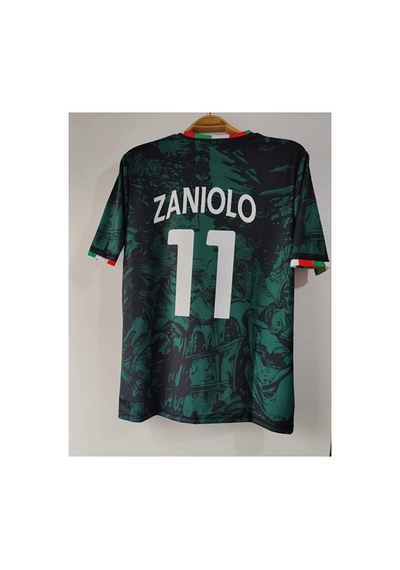 Italya 2023-24 Yeni Sezon Nicolò Zaniolo Konsept Forması Yeşil