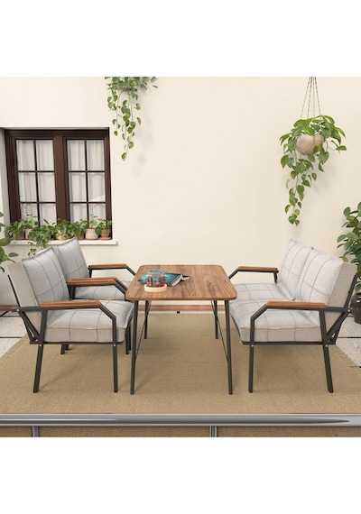 Mygusi Hayal Balkon, Bahçe, Cafe, Teras - Metal Kanepe Koltuk Takımı - 2+1+1 Masali Açikgri Açık Gri Mygusi Hayal Balkon, Bahçe, Cafe, Teras - Metal Kanepe Koltuk Takımı - 2+1+1 Masali Açikgri Açık Gri
