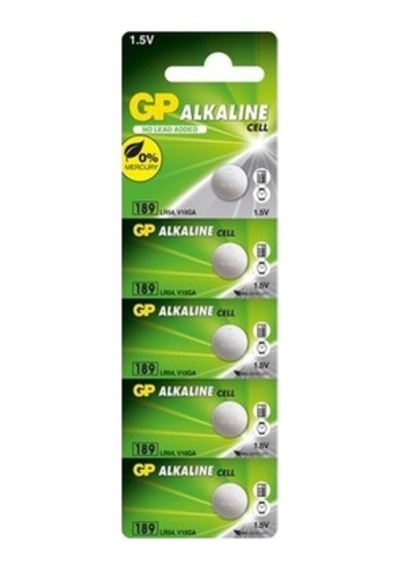 5'li Lr54 Ag10-lr1130 Alkalin Düğme Pil Seti