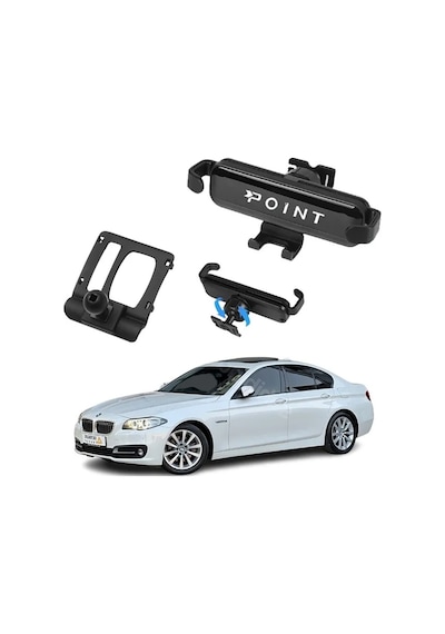 Bmw 5 Seri F10 5.20i Luxury Line Araca Özel Cep Telefon Tutacağı Robotik 2011-2016 Profesyonel Siyah