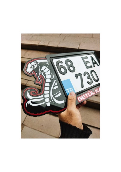 Motorsiklet Plakalık Full Pleksi Cobra İsimli Plakalık Motor Plakalık Lazer Kesim Kişiye Özel - 784761885