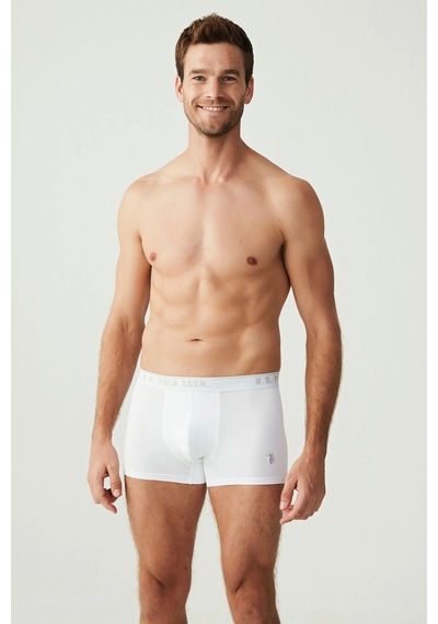 U.S. Polo Assn. Erkek Beyaz 3 Lü Boxer