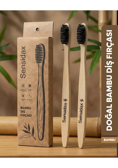 Sensidax Doğal Bambu Diş Fırçası -1+1 Adet- Orta Sert Medium