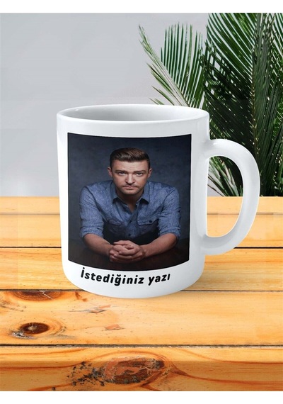Justin Timberlake Baskılı Kupa Bardak Kişiye Özel Desen 1 Çok Renkli