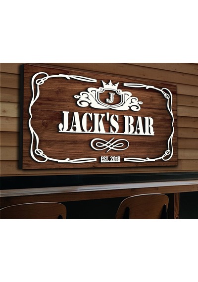 Bk Gift Kişiye Özel Kabartma Tasarım Ahşap Bar Tabelası, Home Bar Tabela, Rustik Ev Dekorasyonu, Duvar Dekoru-19
