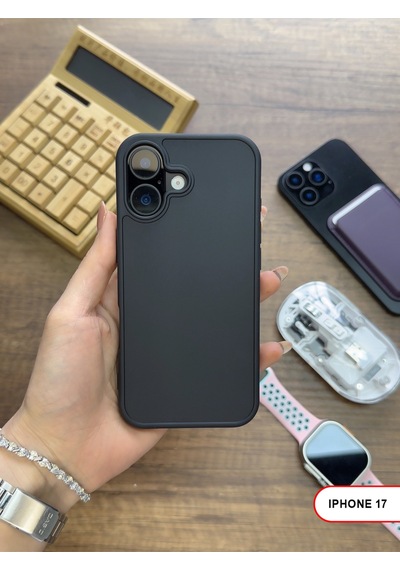 Apple iPhone 17 Uyumlu Kamera Korumalı Darbeye Dayanıklı Renk Atmayan Keep Silikon Kılıf Siyah