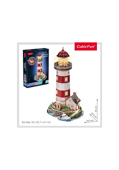Deniz Feneri 3d Puzzle Led Işıklı L540h