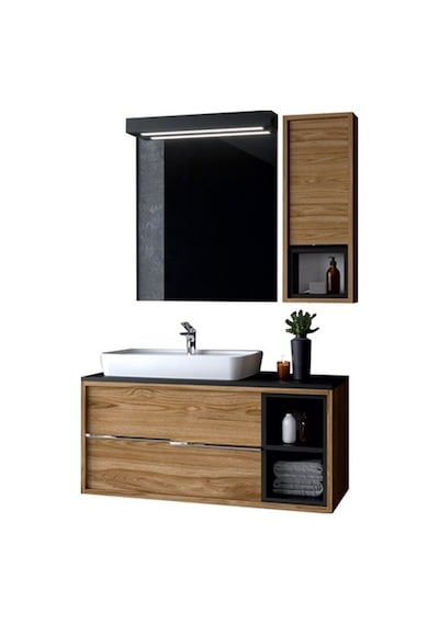 Denko Matia 100 Cm Mdf Banyo Dolabı Takımı Çok Renkli Denko Matia 100 Cm Mdf Banyo Dolabı Takımı Çok Renkli