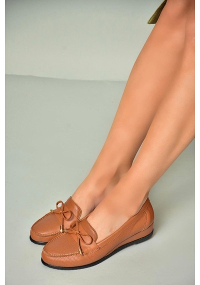 Fox Shoes U616501703 Taba Hakiki Deri Kadın Ayakkabı Taba-hakiki Deri Taba