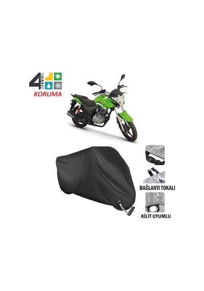 Kuba Cr1 Motosiklet Brandası ( Kilit Uyumlu - Siyah