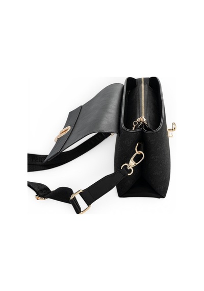 Silver & Polo Silver Polo Siyah - Siyah Monogram Kadın Çapraz Çanta Sp1287