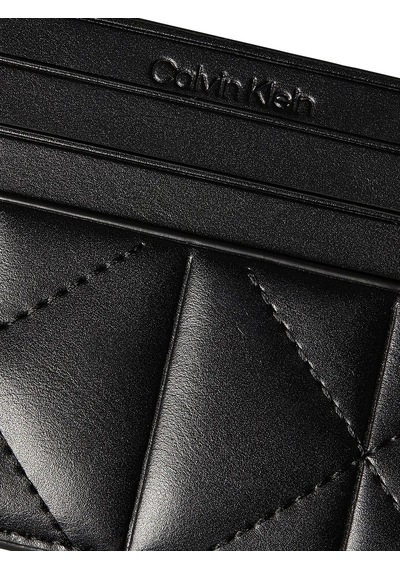 Calvin Klein Quılted Cardcase, Ub1 Siyah Kadın Kartlık