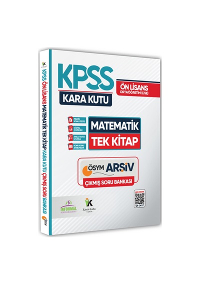 Kpss Önlisans-ortaöğretim Matematik Kara Kutusu Tek Kitap Soru B.