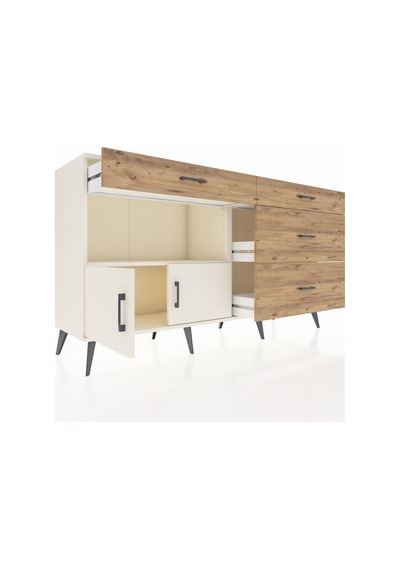 Hyperion Konsol Tek Raflı 4 Çekmeceli 2 Kapaklı 176x44x99 Aytaşı- Aytaşı-aytaşı/çam Hyperion Konsol Tek Raflı 4 Çekmeceli 2 Kapaklı 176x44x99 Aytaşı- Aytaşı-aytaşı/çam