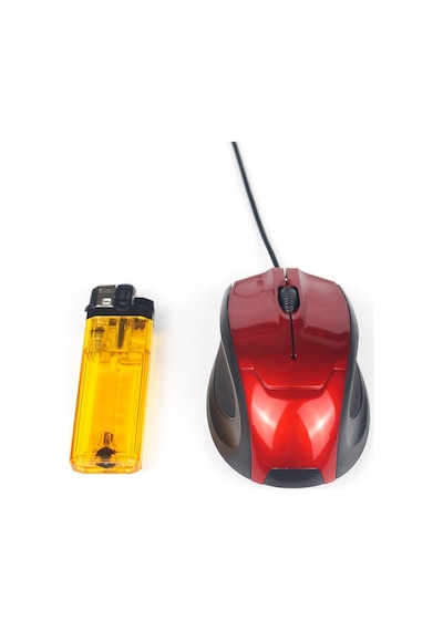 Kablolu Usb Optik Mouse 1600 Dpi Optic Maus Fare - Kırmızı 519129410