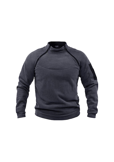 Genius Store Store Erkek Polar Outdoor Fermuarlı Kombat Tactical Cepli Polar Füme