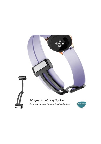 Huawei Watch Ultimate 2 İçin Kordon Ribbon Line Lacivert Watch Ultimate 2 İle Uyumlu Kordon - Lacivert Çok Renkli