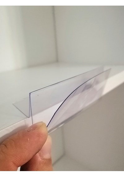 10 Adet Pvc Etiketlik Dik Siperli Yapışkanlı 10x4 Cm Raf Önü
