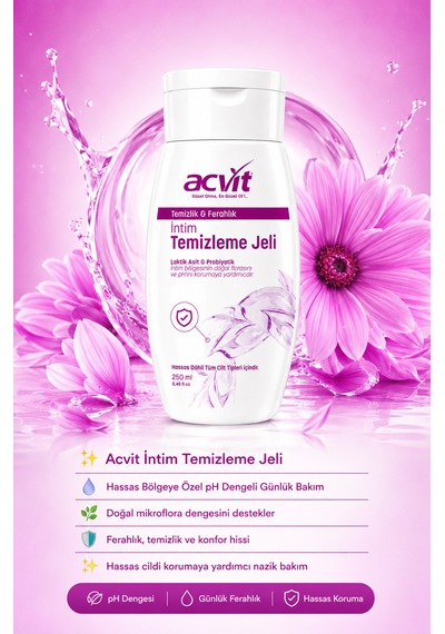 Acvit İntim Temizleme Jeli 250 ML
