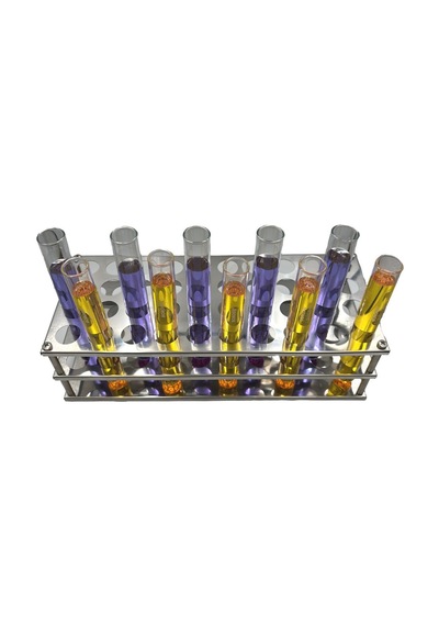 Borox Tüp Standı 40 Tüplük Tüp Standı Paslanmaz Çelik 20 MM