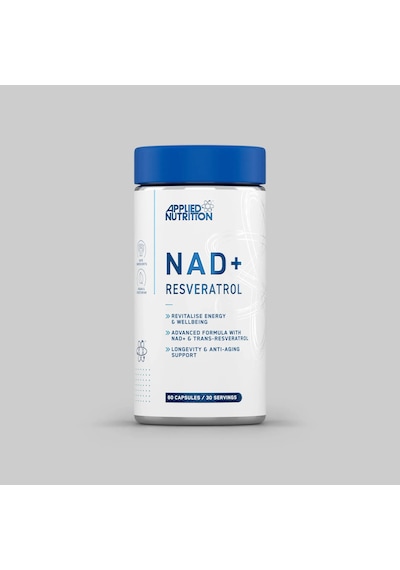 Applied Nutrition Nad+ Trans-resveratrol Cellular Energy Antioxidant Support & Daily Wellness Formula 60 Caps Aromasız