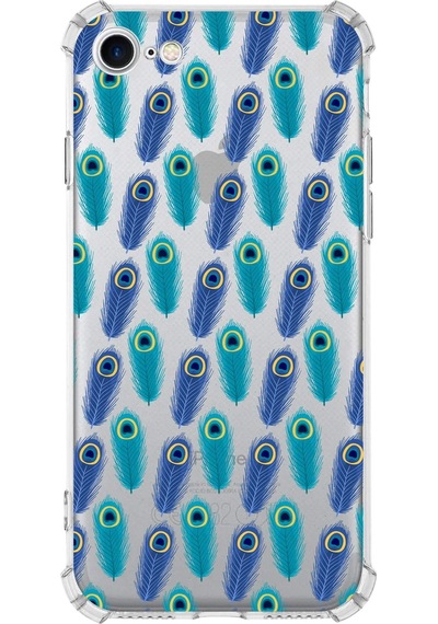 Printify Apple Uyumlu iPhone 7 Devil Eye 4 Baskılı Şeffaf Köşe Korumalı Antişok Kılıf 0166d