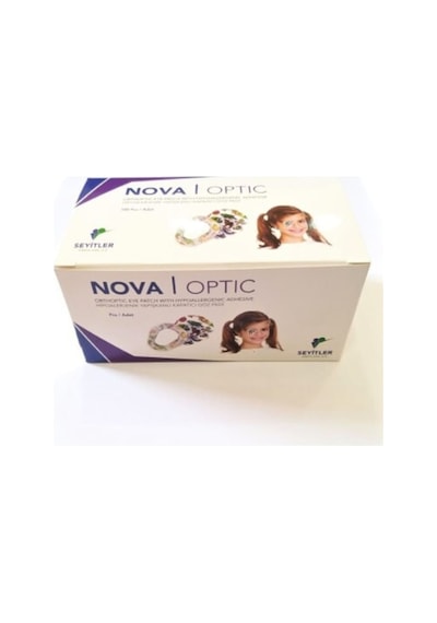 Nova Optik Göz Kapama Bandı Pedi - Renkli Desenli - 100 Adet
