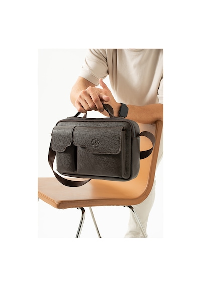 West Polo Westpolo Vegan Deri Tablet Evrak El Ve Omuz Mıknatıslı Kapaklı Unisex Postacı Çantası - Kahverengi Kahverengi