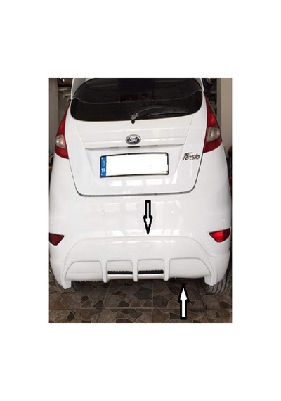 Ford Fiesta Castım Difüzör - 2009 - 2015 - Boyasız Astarlı - 721413356
