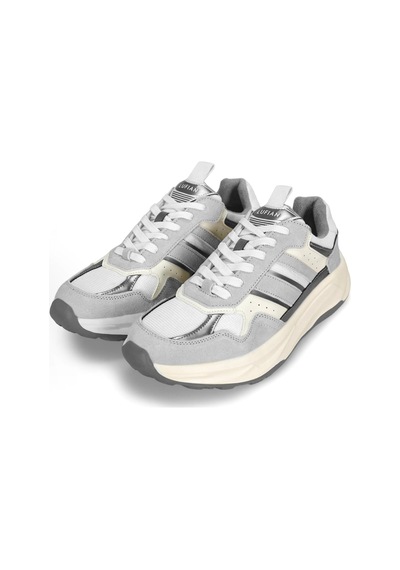 Lufian 112230235 Eduard Erkek Hakiki Deri Klasik Sneaker Gri Gri