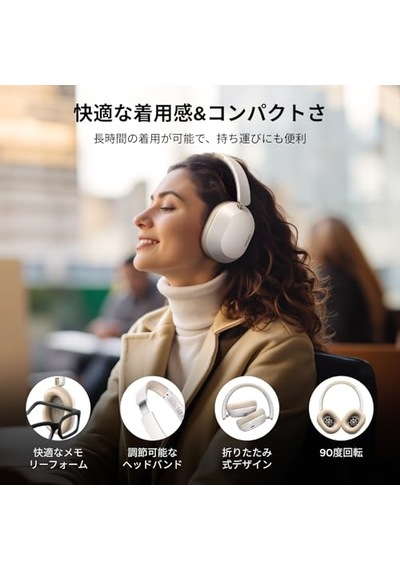 Hitune Max 5c Anc Kulak Üstü Bluetooth Kulaklık