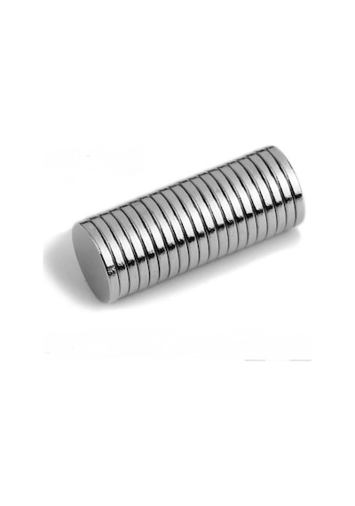 25 Adet - Yuvarlak Neodyum Mıknatıs, 7x1,5 Mm, Güçlü Magnet, N35 Kalite
